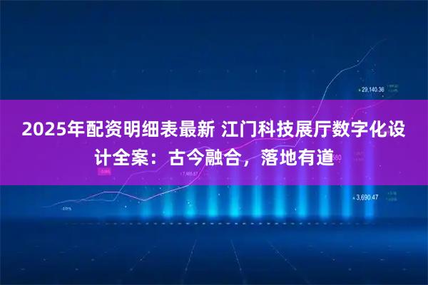 2025年配资明细表最新 江门科技展厅数字化设计全案：古今融合，落地有道